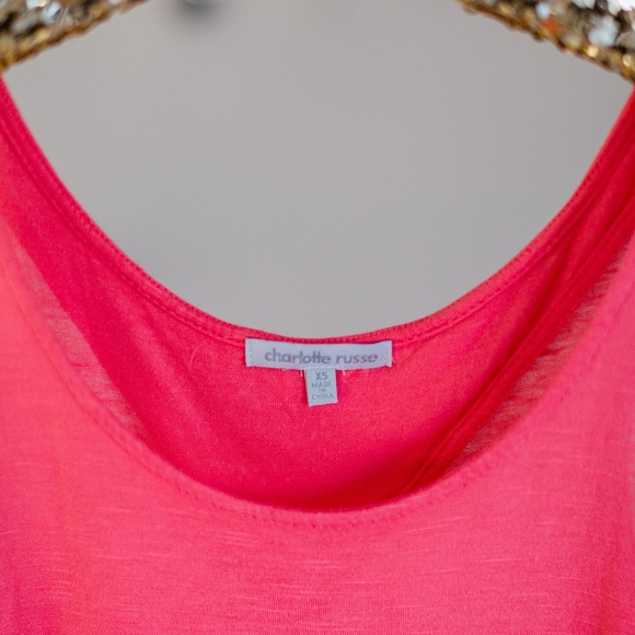 Charlotte Russe Pink Tank Top - Picture 2 of 3